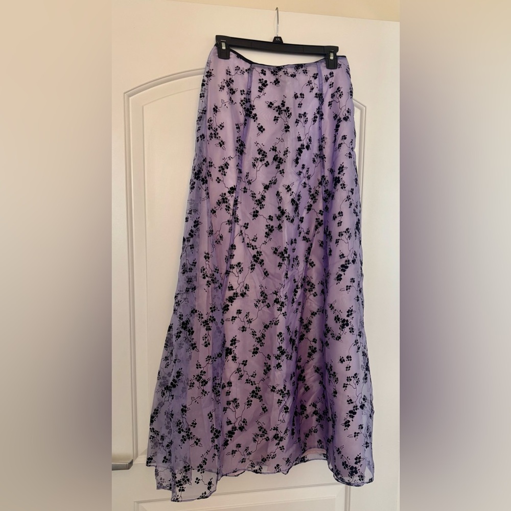 Cum Cum by Niki Livas Vintage Purple & Black Ball Skirt Juniors 5/6